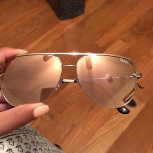 Quay High Key mini Gold aviators